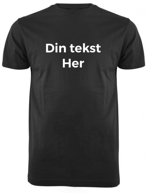 Hovedbilde T-skjorte med valgfri tekst 