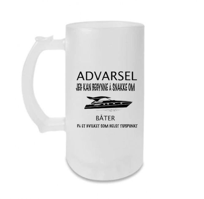 Hovedbilde ADVARSEL BÅT ØLGLASS